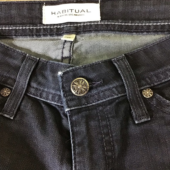 Habitual Los Angeles  Dark wash Women’s Jeans  with detailed back pockets Sz. 26 - Picture 11 of 12